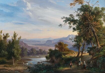 A View of Lago Fucino — size preview