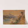 A view of Lake Wolfgang with the light-house by Anton Altmann the younger