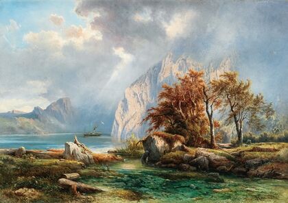 A View of Lake Wolfgangsee — size preview