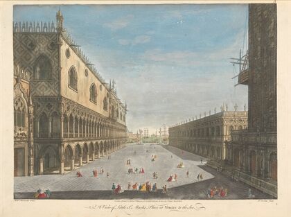 A View of Little St. Mark’s Place at Venice to the Sea