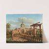 A View Of Morspoort, Leiden by Paulus Constantijn la Fargue