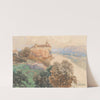 A view of Persenbeug castle by Fritz Lach