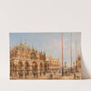 A View Of St Mark’s Basilica And A View Of St Mark’s Square by Giovanni Grubacs