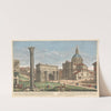 A View of St. Martin’s Church, Also of the Arch of Septimius Severus, through which the Roman Generals marched in their Triumphs to the Capitol. by Thomas Bowles III