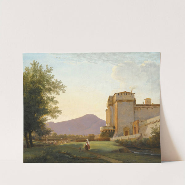 A View Of The Abbey Of Grottaferrata by Pierre-Athanase Chauvin