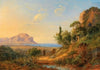 A view of the Bay of Palermo with Monte Pellegrino, Sicily