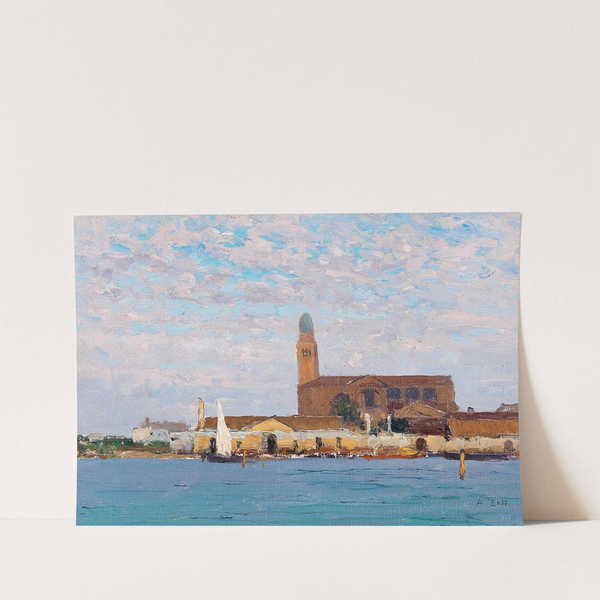 A view of the cathedral in Chioggia by Alfred Zoff
