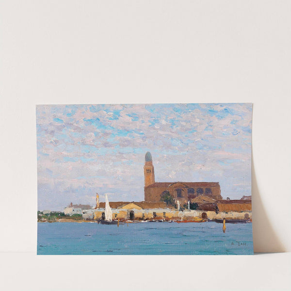 A view of the cathedral in Chioggia by Alfred Zoff