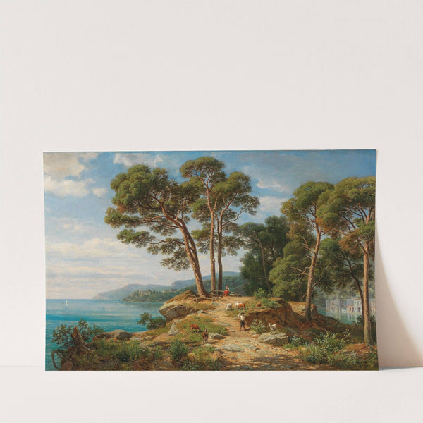 A View of the Coast in Sorrento by Eduard Friedrich Pape