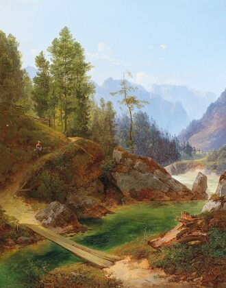 A View Of The High Alps Near Weichselboden In Styria