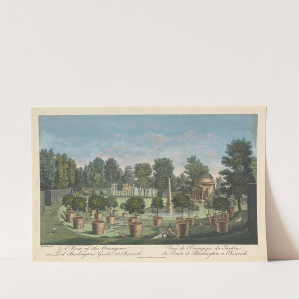 A View of the Orangerie in Lord Burlington’s Garden at Chiswick by Pieter Andreas Rysbrack