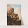 A view of the temple of Vesta by Francesco Fidanza
