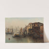 A View of the Thames, in the Background St. Paul’s Cathedral by Jacques Matthias Schenker