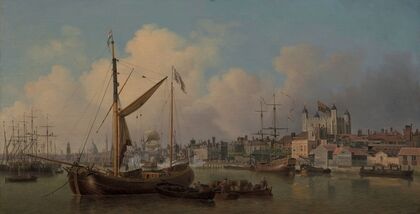 A View of the Tower of London, Supposed on his Majesty’s Birthday (1771)