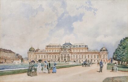 A View of the Upper Belvedere, Vienna