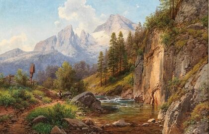 A View of the Watzmann Mountain