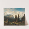 A View of the Watzmann Mountain and Lake Königssee by August Wilhelm Leu