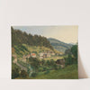 A View of Waidhofen an der Ybbs (The House of Scythe Manufacturer Baron Winkler) by Ludwig Halauska