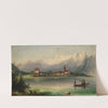 A View of Zell am See with Rosenberg Castle by Ferdinand Lepie