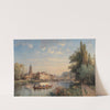 A Village by the River by Charles Euphrasie Kuwasseg