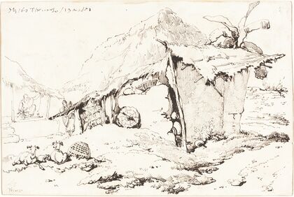 A Village Hut in India (recto)