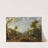 A Village Kermesse With Numerous Peasants Feasting by Joost Cornelisz Droochsloot