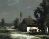 A village road in the moonlight