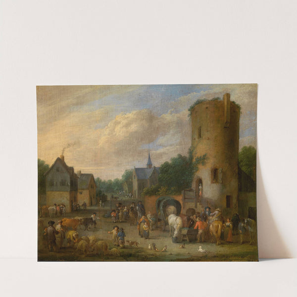 A Village Scene (1686) by Pieter Bout