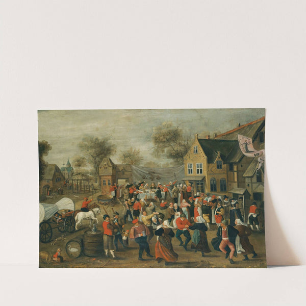 A Village Wedding Feast by Follower of Marten van Cleve the Elder