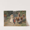 A Visit to a Farmyard by Emile-Charles Dameron