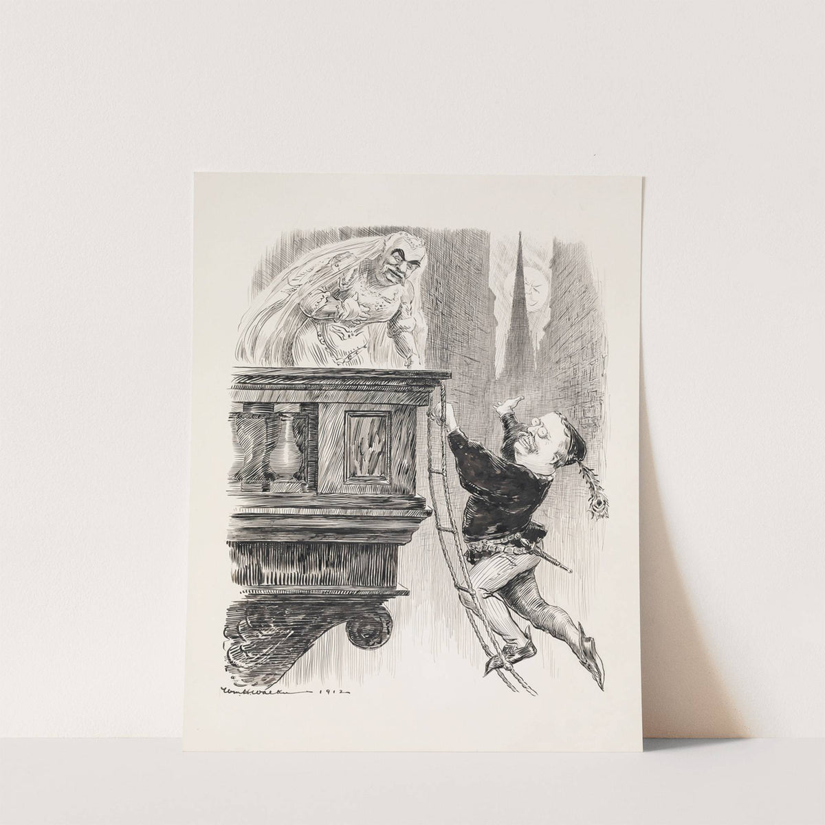 A Wall Street Wooing (1912) by William Henry Walker