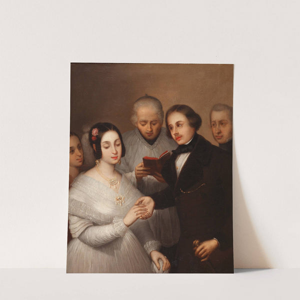 A wedding in 1830 by José Gutiérrez de la Vega  