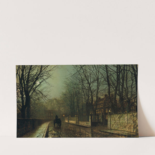 A Wet Moon, Putney Road (1886) by John Atkinson Grimshaw