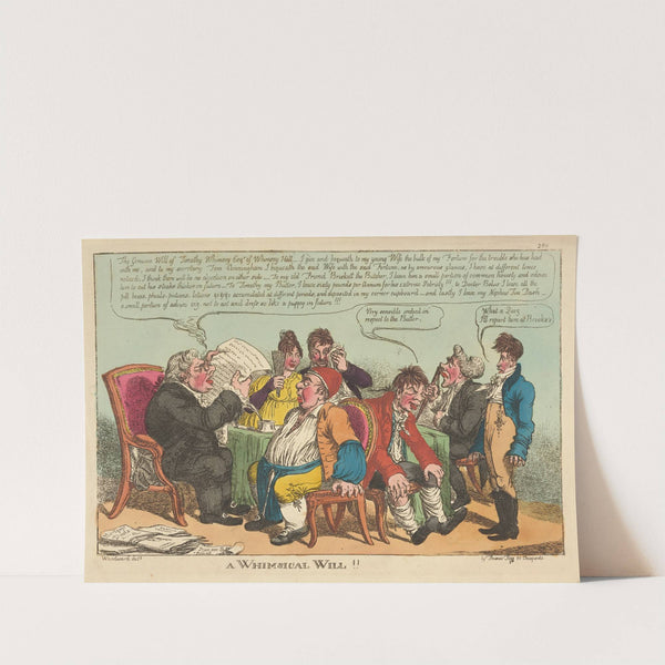 A whimsical will!! (1808) by George Moutard Woodward