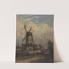 A Windmill against a Cloudy Sky (1845-1850) by Constant Troyon