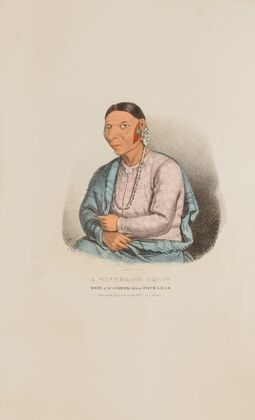 A Winnebago Woman; Wife of O’-CHECK-KA or Four Legs (1835)