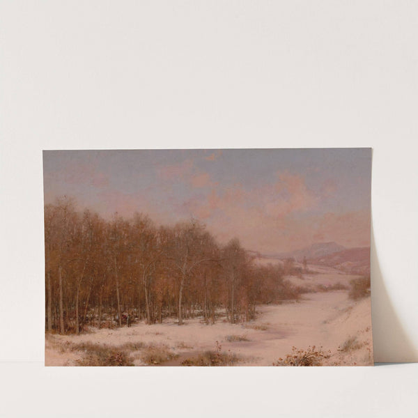 A Winter Camp (Sugaring Off, Vermont) by Jervis McEntee