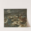 A winter landscape with the Flight into Egypt by Jacob Grimmer