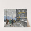 A winter street by Paul Fischer