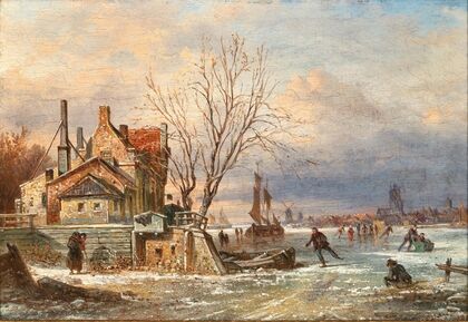 A Winter View of the City of Dordrecht