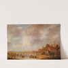 A winter’s day outside Haarlem (1636-1649) by Isaac van Ostade