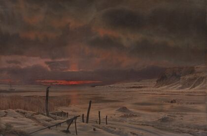 A Winter’s Evening by a Danish Fiord