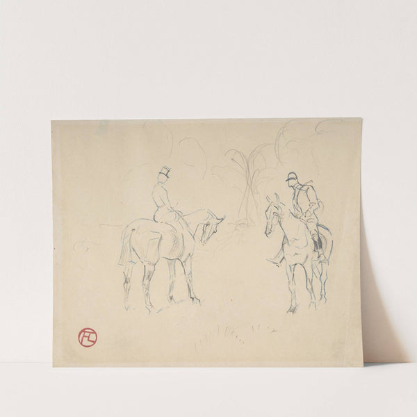 A Woman and a Man on Horseback (1879–81) by Henri de Toulouse-Lautrec