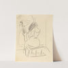 A Woman Combing Her Hair in Front of a Mirror by Ernst Ludwig Kirchner