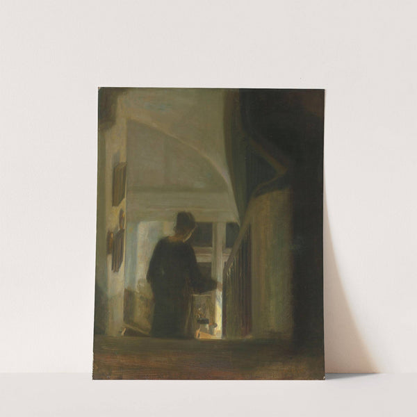 A Woman Descending a Staircase by Carl Holsøe