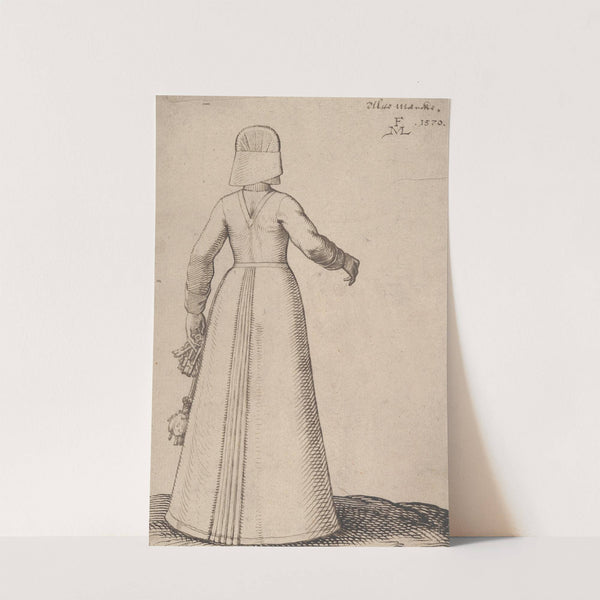 A Woman from Altmark by Melchior Lorck