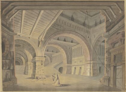 A woman in a dungeon