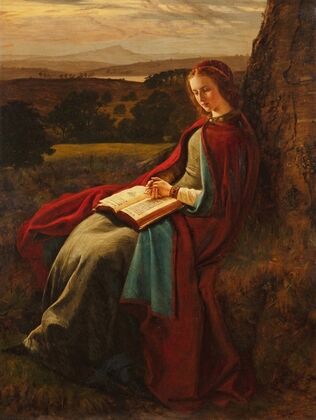 A woman reading