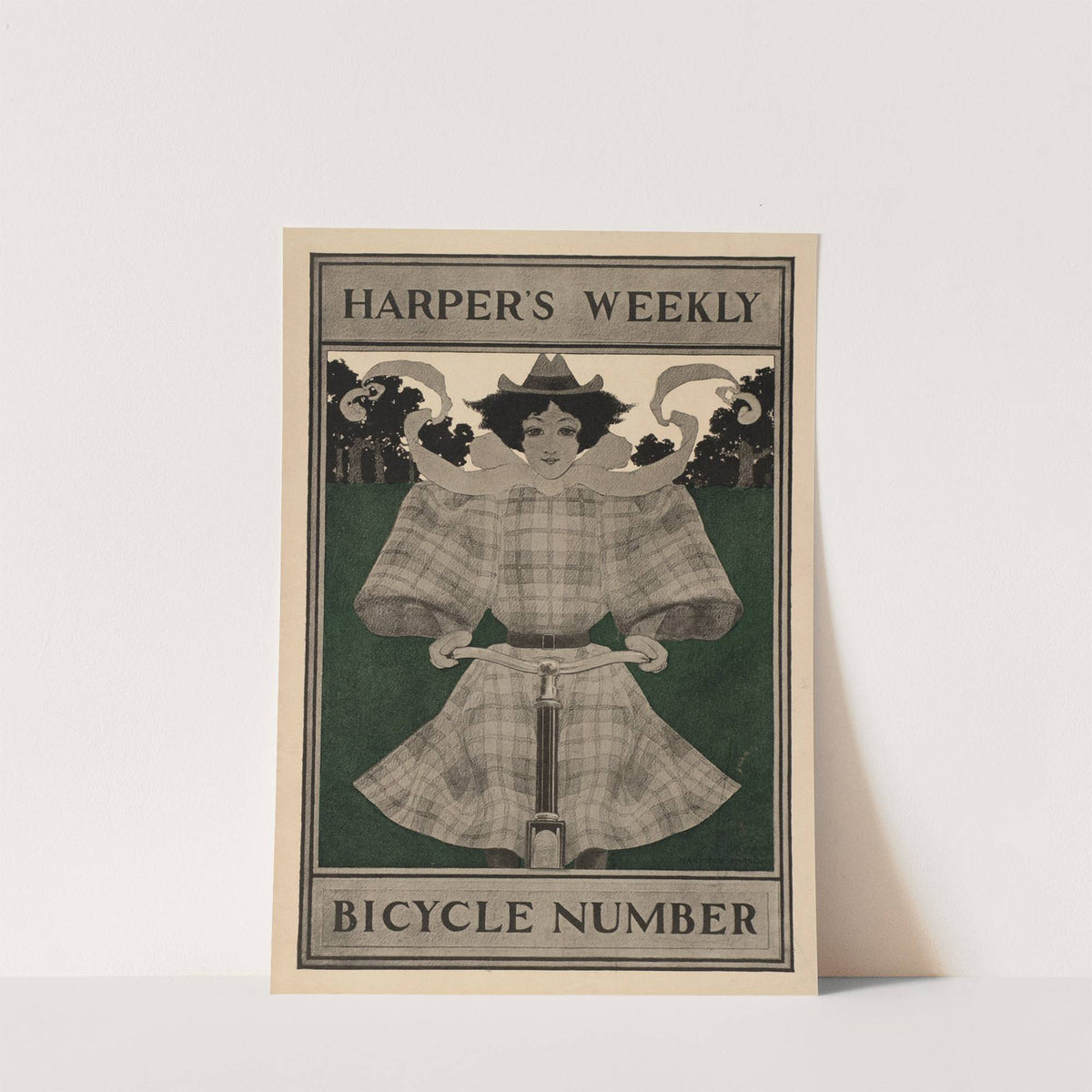 Harpers Weekly Bicycle Number (ca. 1890–1920) by Maxfield Parrish