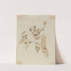 A Woman Seated on a Cloud, Seen from Below (1750s) by Giovanni Battista Tiepolo